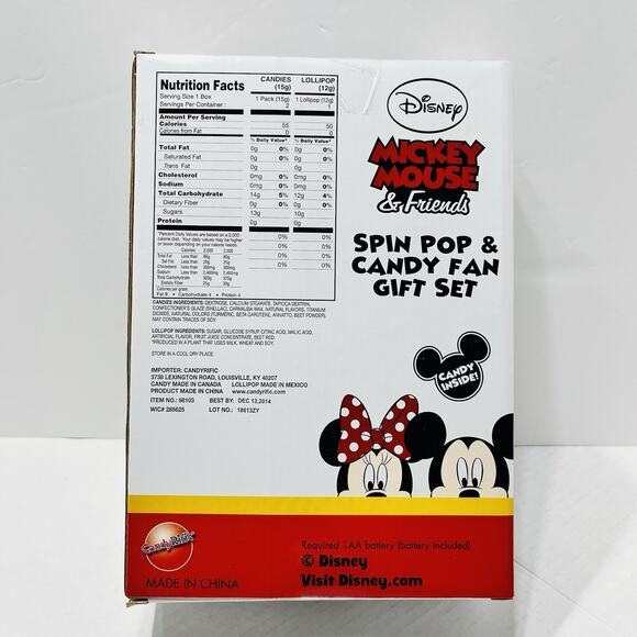Disney Mickey Mouse & Friends Spin Pop & Candy Fan Gift Set - Picture 3 of 4